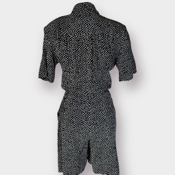 80s Dawn Joy Polka Dot Short Sleeve Romper Size S - Picture 6 of 6